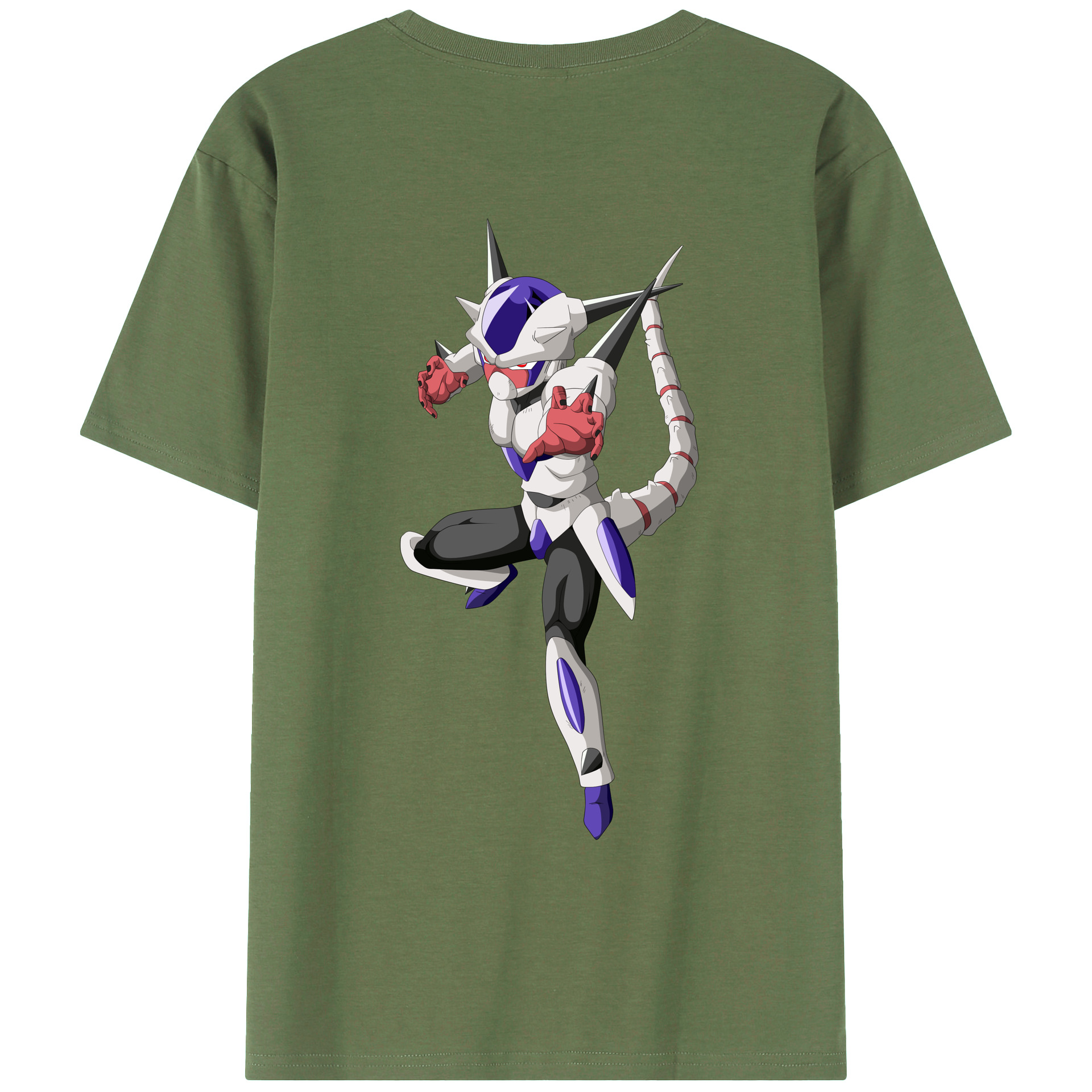 （画像用） ドラゴンボール クリーサ DRAGON BALL Kulisa 綿100％ メンズ半袖Tシャツ（バックプリント） 通気性